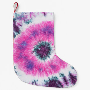 tie dye pattern hand dyed on cotton fabric abstrac small christmas stocking