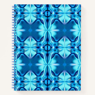 Tie Dye Pattern in Indigo and Ice Blue Journal