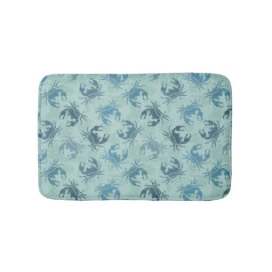 Tie Dye Pattern Of Crabs Bath Mat