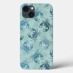 Tie Dye Pattern Of Crabs iPhone 13 Case