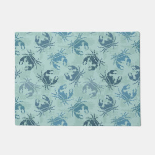 Tie Dye Pattern Of Crabs Doormat