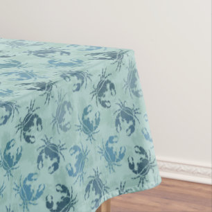 Tie Dye Pattern Of Crabs Tablecloth