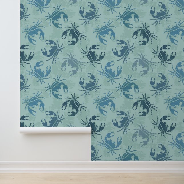 Tie Dye Pattern Of Crabs Wallpaper (Application)