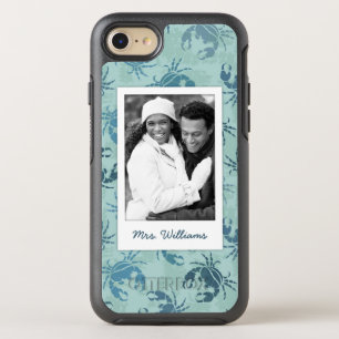 Tie Dye Pattern Of Crabs  Your Photo & Name OtterBox Symmetry iPhone 8/7 Case