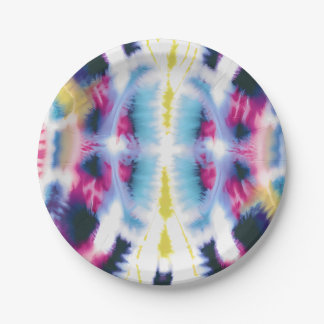 Tie Dye Pattern Paper Plate