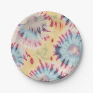 Tie Dye Pattern Paper Plate