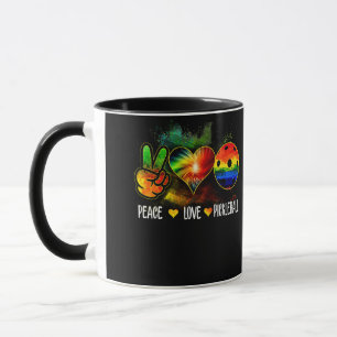 Tie Dye Peace Love Pickleball Pickleball Lover Mug