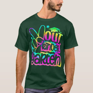 Tie Dye Peace Out Kindergarten Graduation Last Day T-Shirt