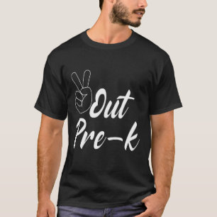 Tie Dye Peace Out Pre-K Last Day Of School Summer T-Shirt