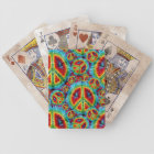 Tie Dye Peace Sign Bicycle® Playing Cards