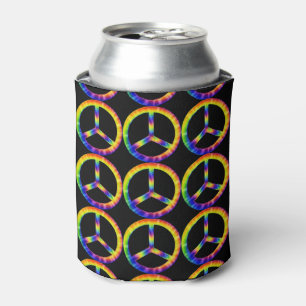 Tie Dye Peace Symbol Cooler