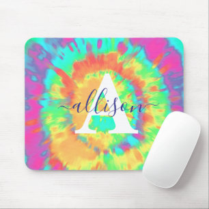 Tie dye personalised  mouse pad