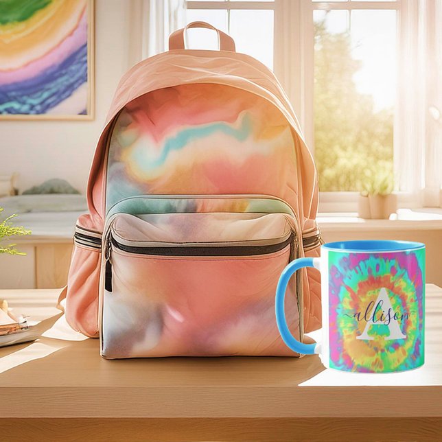 Tie dye personalised  mug (Creator Uploaded)