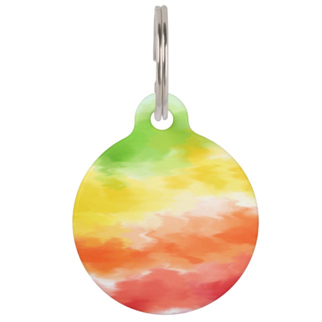 Tie Dye Pet Tag (Front)