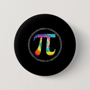 Tie Dye Pi Day T Shirt Physics Math Teacher Engine 6 Cm Round Badge