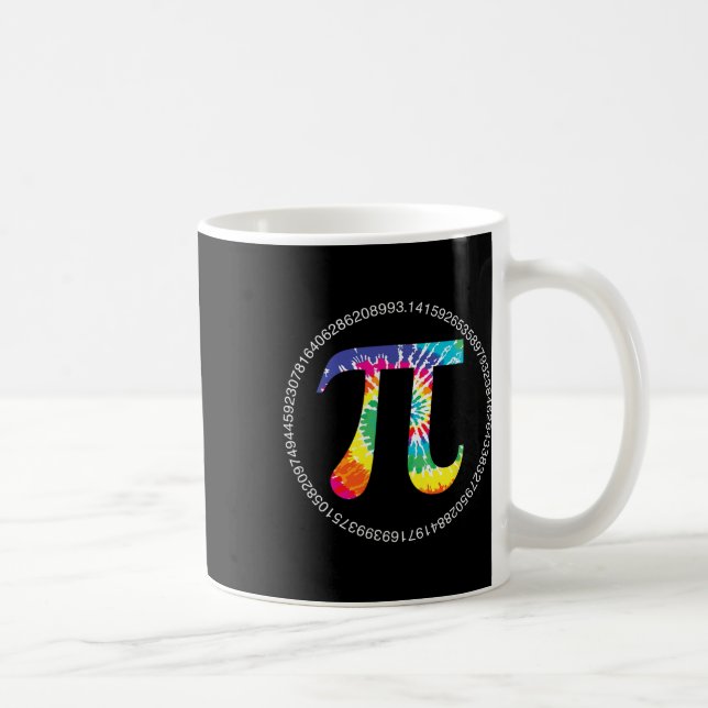 Tie Dye Pi Day T Shirt Physics Math Teacher Engine Coffee Mug (Right)