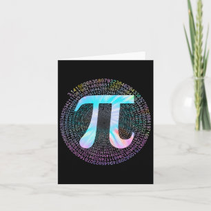 Tie Dye Pi Happy Pi Day  Card