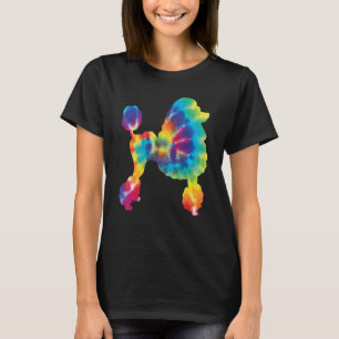 Tie Dye Poodle Canine Dog Pet Trainer Breeder T-Shirt