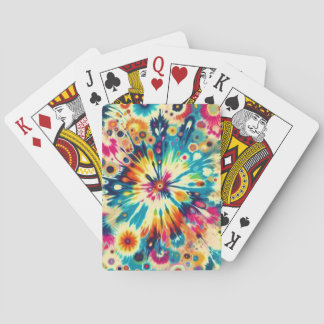 Tie Dye Pop Art Playing Cards