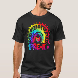 Tie Dye Prek Teacher Rainbow Preschool Back To Sch T-Shirt