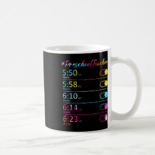 Tie Dye Preschool Teacher Appreciation Alarm Clock Coffee Mug