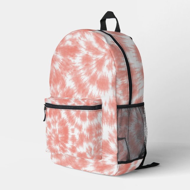Tie Dye Printed Backpack (Back Corner Right)