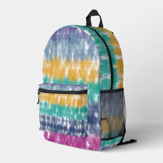 Tie Dye Printed Backpack (Back Corner Right)