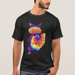Tie-Dye Psychedelic Racoon Trash Panda Animal T-Shirt