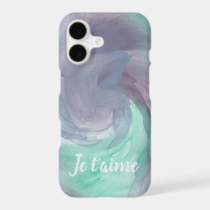 Tie-Dye Purple Green Painterly Watercolor in Love
