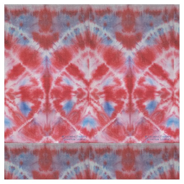 Tie-Dye Quantum Leaping fabric (Close Up)