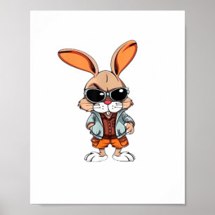 Tie-Dye rabbit bunny Peace Sign Hippie