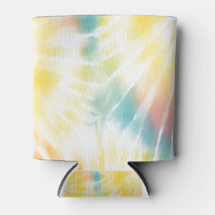 tie dye rainbow can cooler