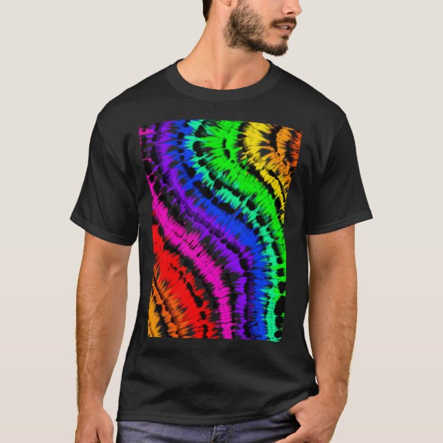 tie dye rainbow design T-Shirt (Front)