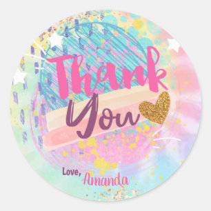 Tie Dye Rainbow  Gift Tags Favour Bag