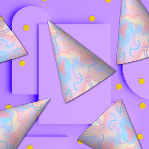 Tie Dye Rainbow Party Hat