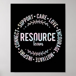 Tie Dye Resource Team Special Education Teacher Fo Poster