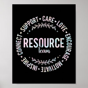 Tie Dye Resource Team Special Education Teacher Fo Poster