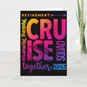 Tie Dye Retirement Cruise 2026 Crew Retired 2026 C Card