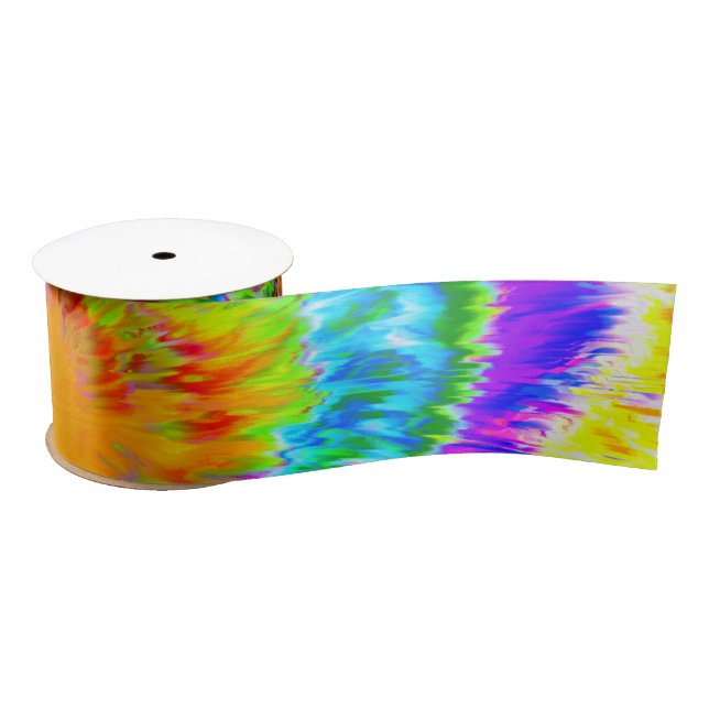 Tie Dye Ribbon  Satin Ribbon (Spool)