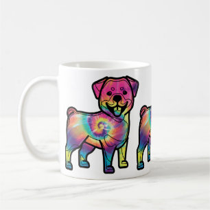 Tie Dye Rottweiler Coffee Mug