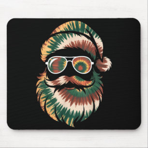 Tie Dye Santa Claus Face Xmas Boys Girls Kids Adul Mouse Pad