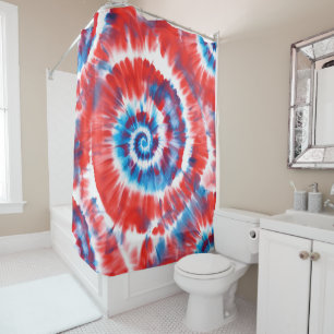 Tie-Dye Shower Curtain