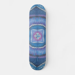 Tie Dye Skateboard - Circles & Squares