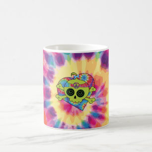 Tie Dye Skull Coffee Mug