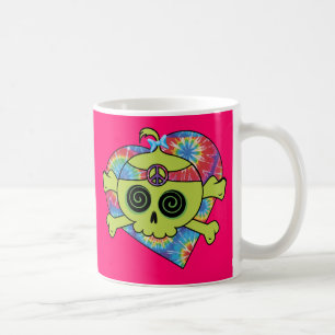Tie Dye Skull Coffee Mug