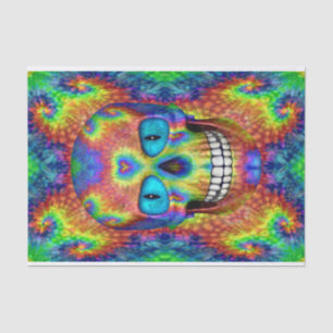 Tie Dye Skull Dead Zombie Undead  Tissue Paper