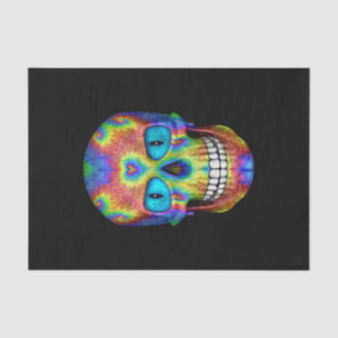 Tie Dye Skull Dead Zombie Undead Tissue Paper