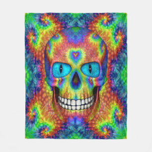 Tie Dye Sky Custom Fleece Blanket 3 sizes