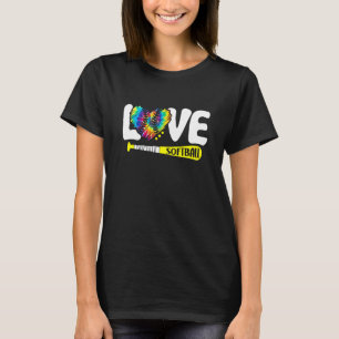 Tie Dye Softball Graphic Love Saying Text For Soft T-Shirt