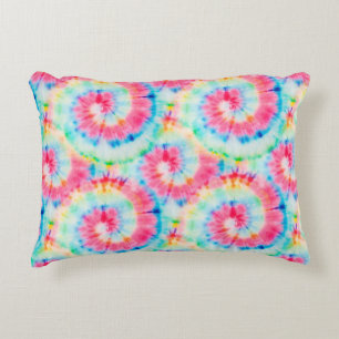 Tie Dye Spiral. Beautiful Watercolor Dirty Art. Sw Decorative Cushion